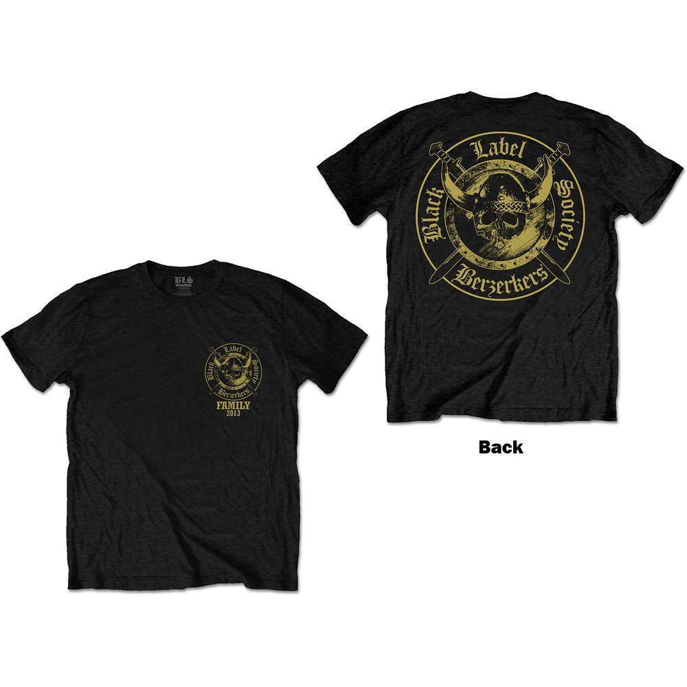 Black Label Society Unisex T Shirt Berzerkers Back Print 2 Sided